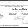 Schuster Katharina 1925-2012 Todesanzeige